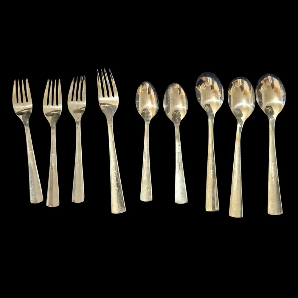 Cambridge 18/8 Stainless Steel Flatware 9 Piece Mixed Forks Spoons